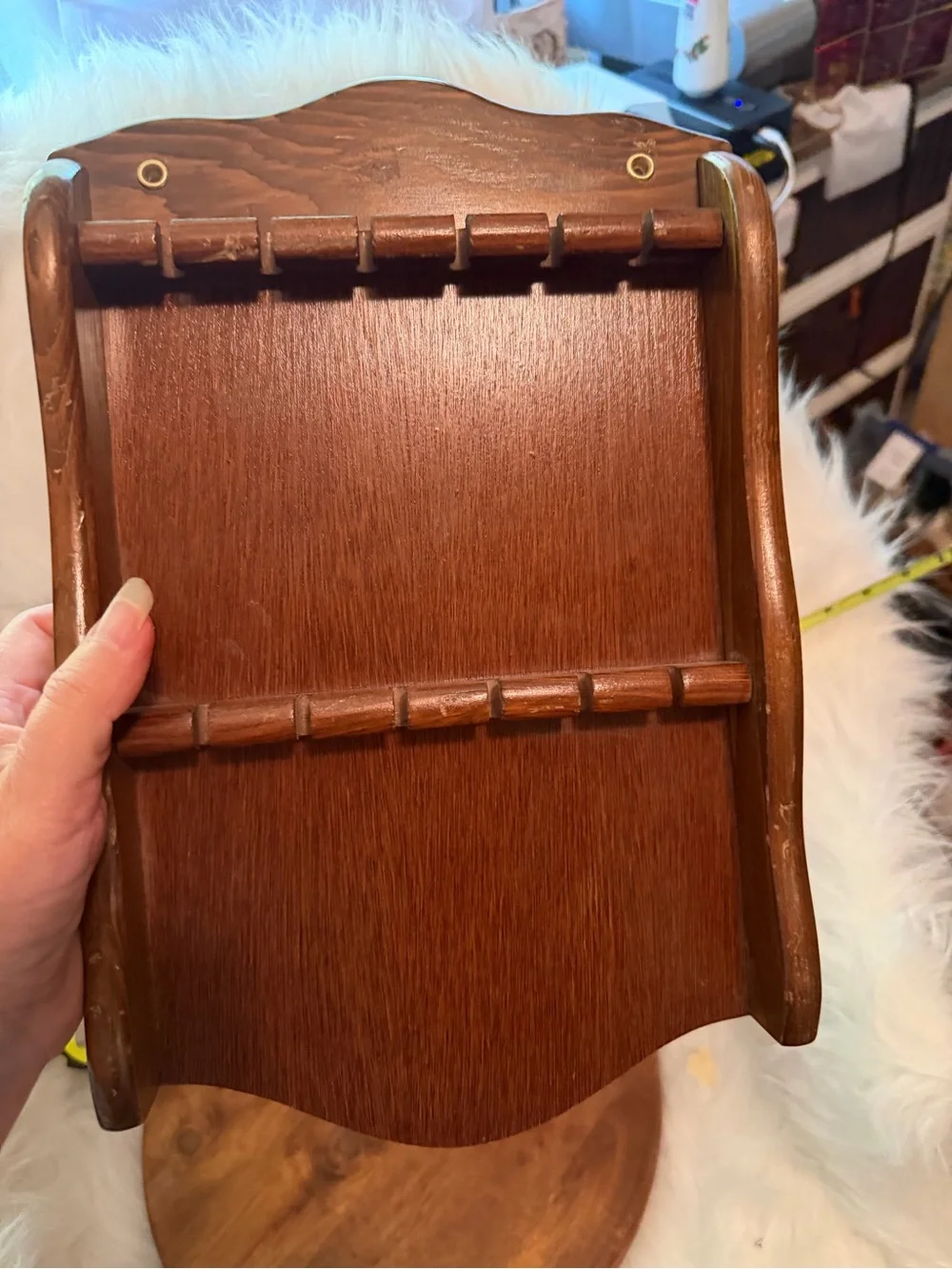 Vintage Spoon Rack- Brown